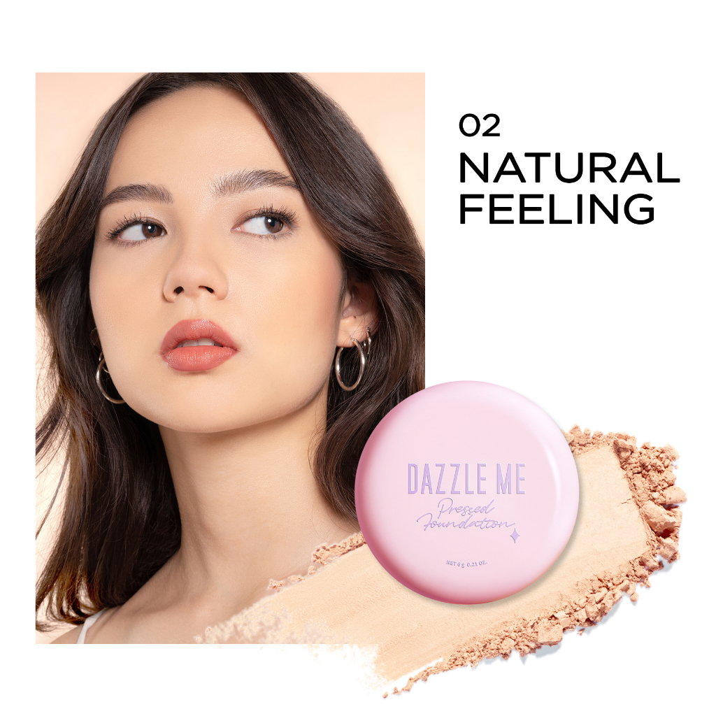 DAZZLE ME Muse Pressed Foundation 02 Natural Feeling