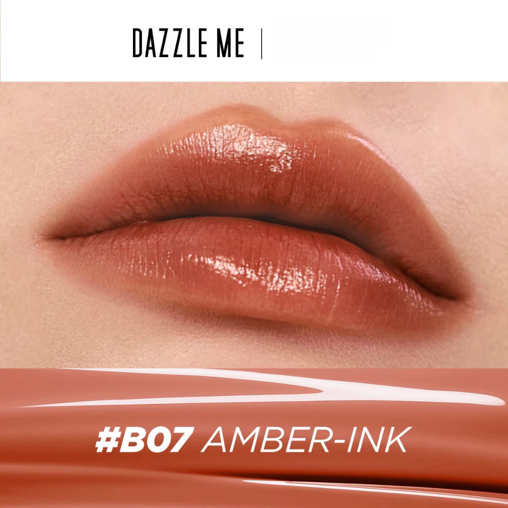 Dazzle Me Ink-Gloss Lip Tint 2.5ml - B07 Amber-Ink Dazzle Me Ink-Gloss Lip Tint 2.5ml - B07 Amber-Ink