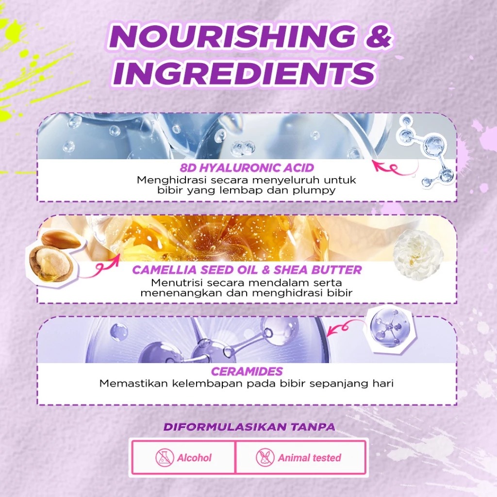 Dazzle Me Ink-Gloss Lip Tint 2.5ml - B07 Amber-Ink