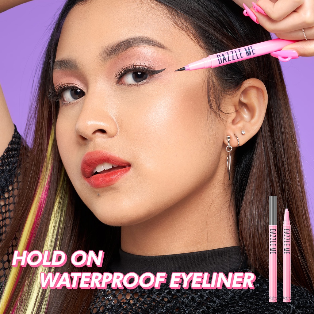 DAZZLE ME Hold On Waterproof Eyeliner 01 Black