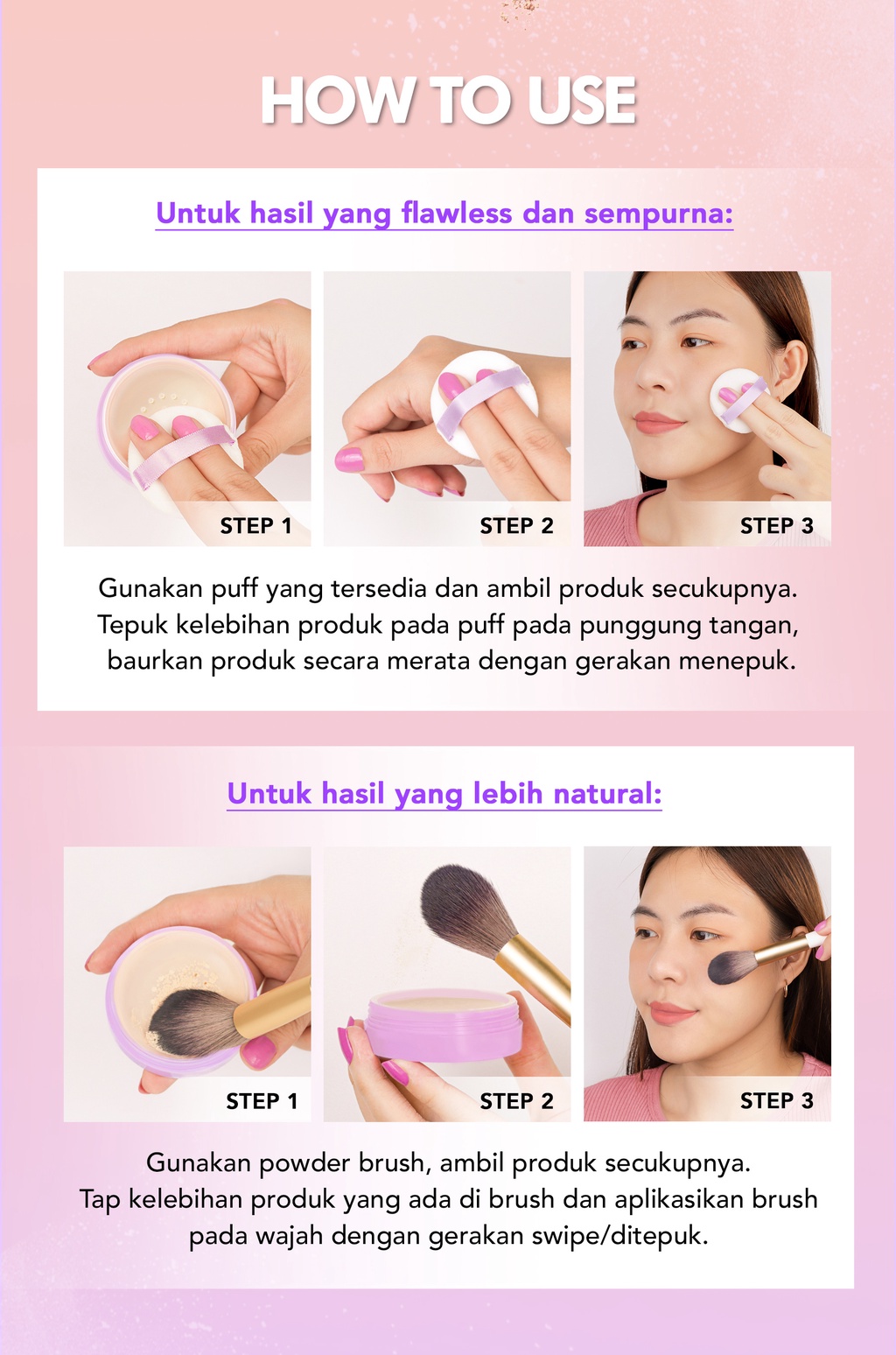 DAZZLE ME Always Setting Loose Powder 01 Luv Creamy