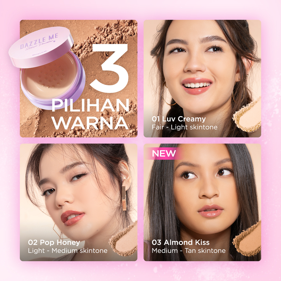 DAZZLE ME Always Setting Loose Powder 02 Pop Honey