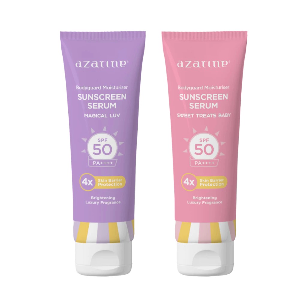 Azarine Body Guard Moisturizer Sunscreen Serum SPF50 PA++++ 100ml - Sweet Treats Baby (Pink)
