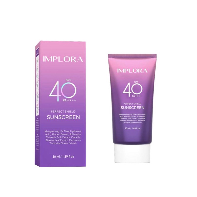 Implora Perfect Shield Sunscreen SPF40 PA++++ 50ml Implora Perfect Shield Sunscreen SPF40 PA++++ 50ml