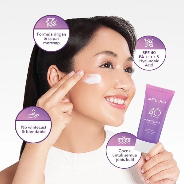 Implora Perfect Shield Sunscreen SPF40 PA++++ 60ml
