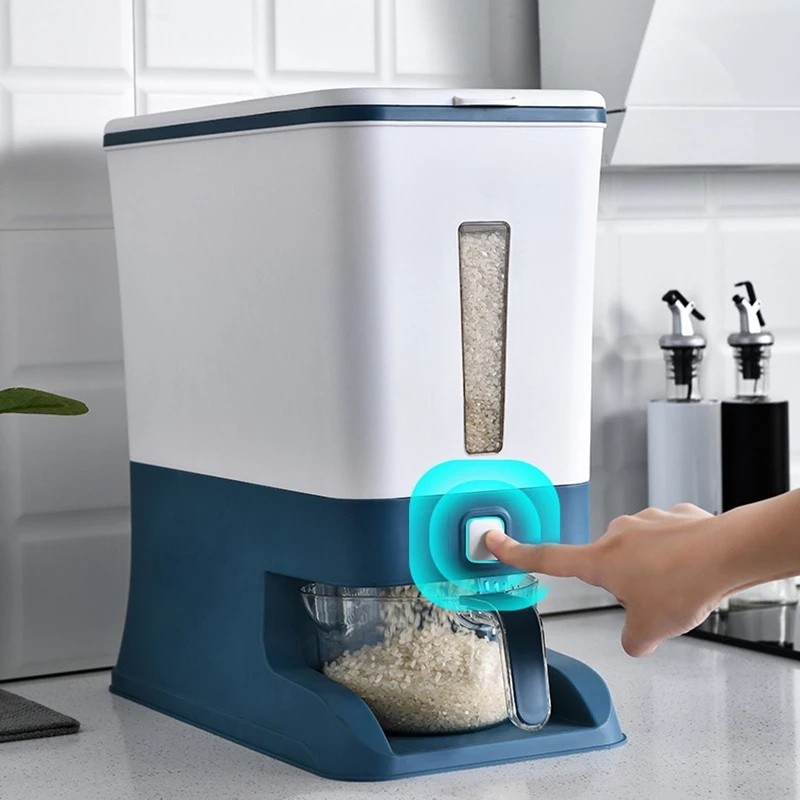 [KOSONG] Dispenser Beras 12kg - Tempat Penyimpanan Beras (Rice Box)