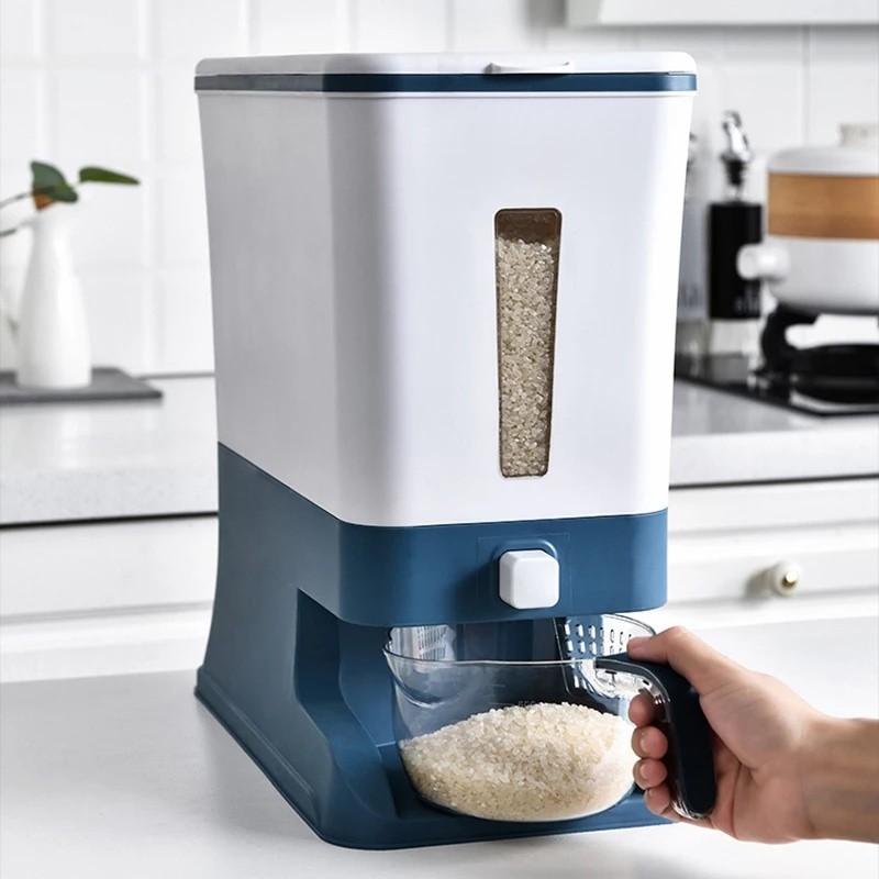 [KOSONG] Dispenser Beras 12kg - Tempat Penyimpanan Beras (Rice Box)