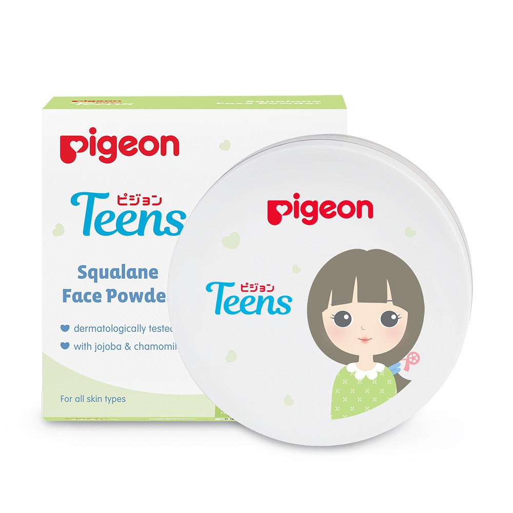 Pigeon Teens Squalane Face Powder with Jojoba & Chamomile 12gr (Hijau) Pigeon Teens Squalane Face Powder with Jojoba & Chamomile 12gr (Hijau)