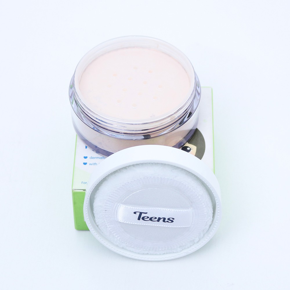 Pigeon Teens Squalane Face Powder with Jojoba & Chamomile 12gr (Hijau)
