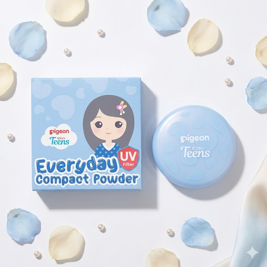 Pigeon Teens Everyday Compact Powder+UV Filter FULL SIZE 9gr - C01 Fair