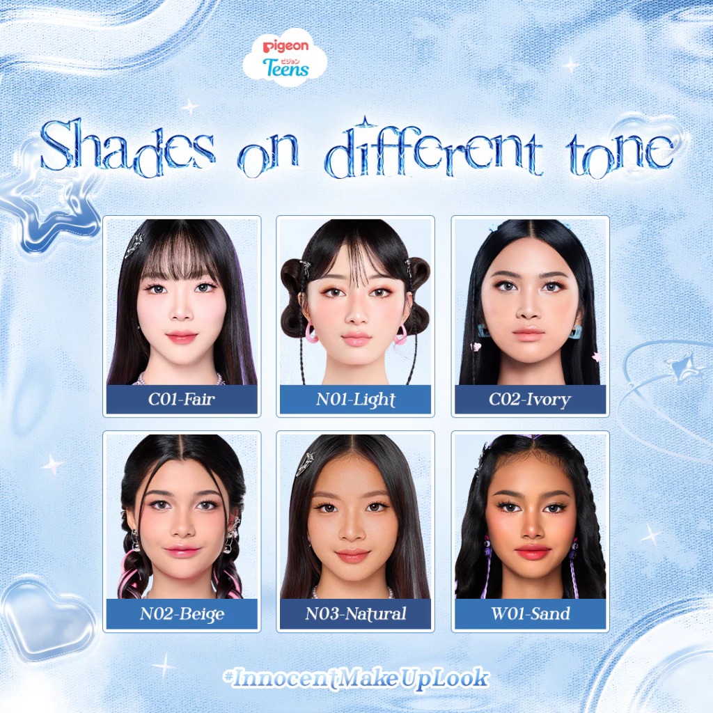 Pigeon Teens Everyday Compact Powder+UV Filter FULL SIZE 9gr - N03 Natural