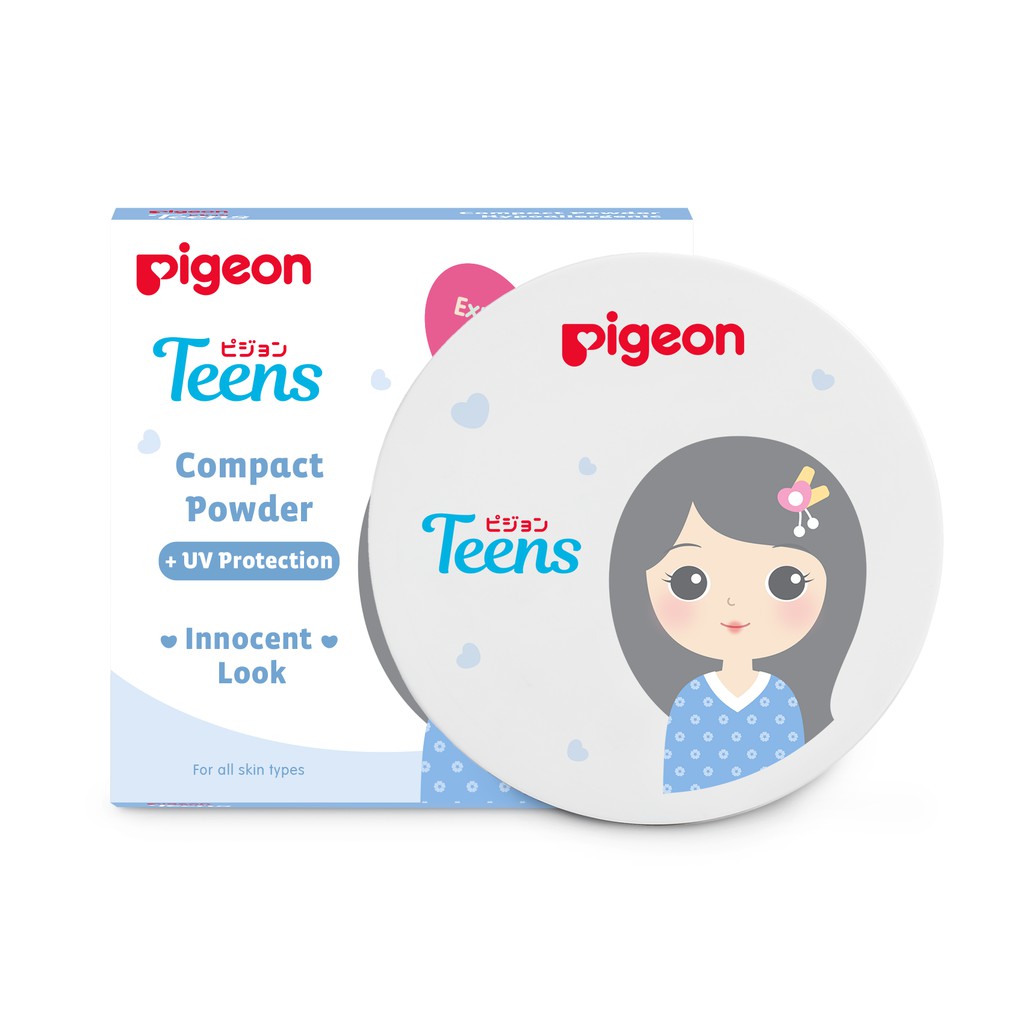 Pigeon Teens Compact Powder + UV Protection Full Size 14gr - Sand (Pack Biru) Pigeon Teens Compact Powder + UV Protection Full Size 14gr - Sand (Pack Biru)
