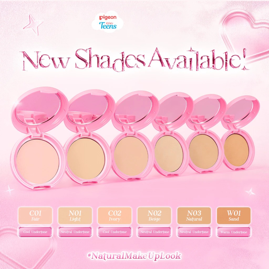 Pigeon Teens Everyday Compact Powder FULL SIZE 9gr - N03 Natural