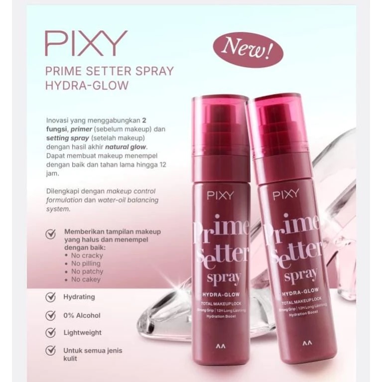 Pixy Prime Setter Spray Hydra Glow 60ml Pixy Prime Setter Spray Hydra Glow 60ml