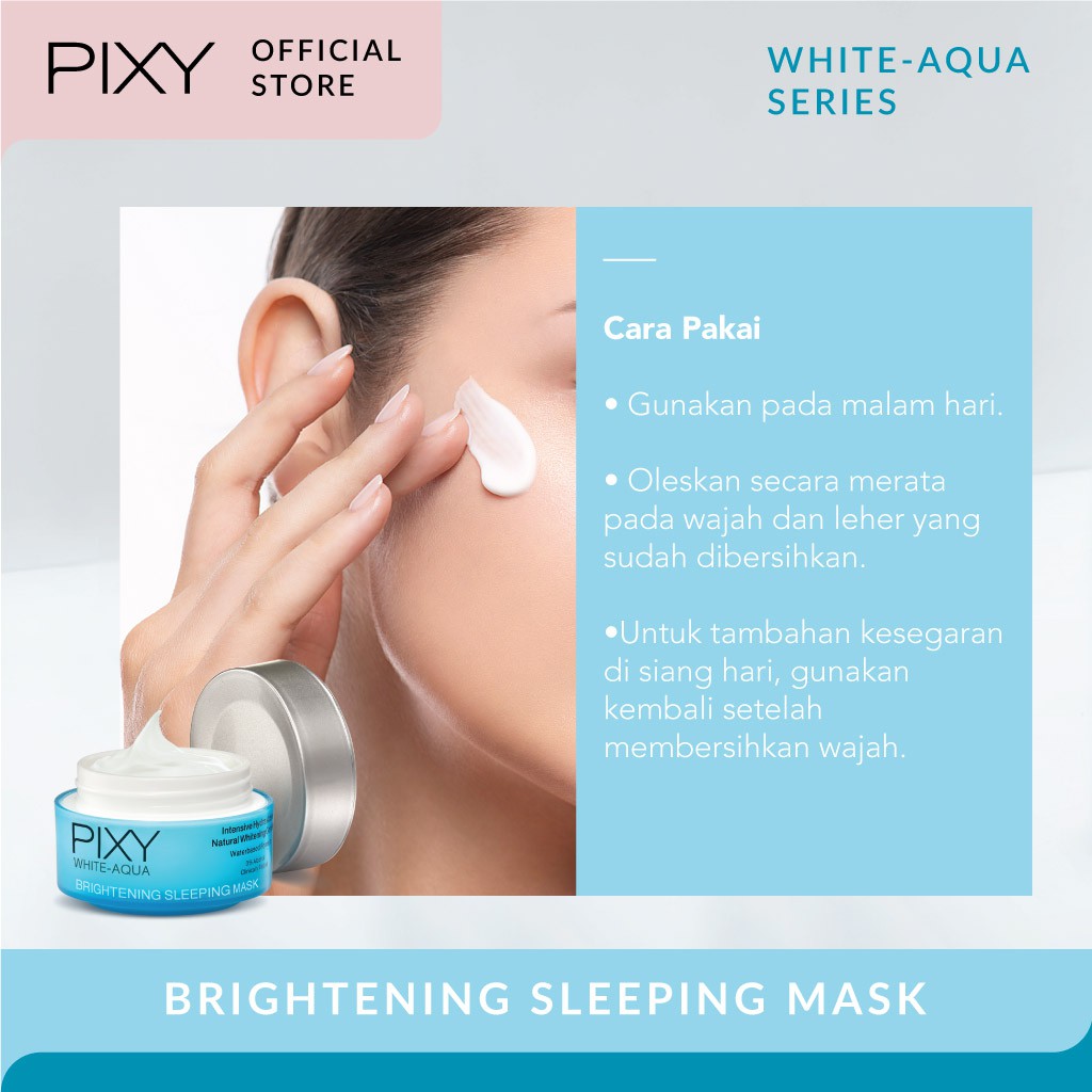 Pixy White Aqua Brightening Sleeping Mask Night Cream 18gr