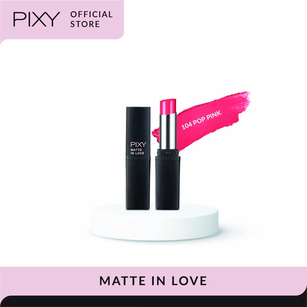 Pixy Matte in Love Lipstick 104 Pop Pink