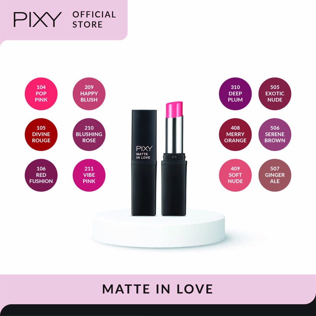 Pixy Matte in Love Lipstick 408 Merry Orange