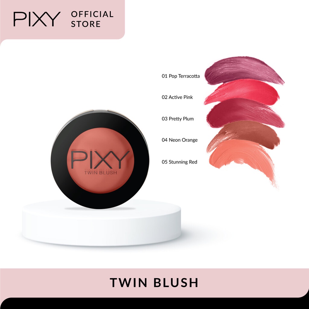 PIXY Twin Blush 01 Pop Terracotta
