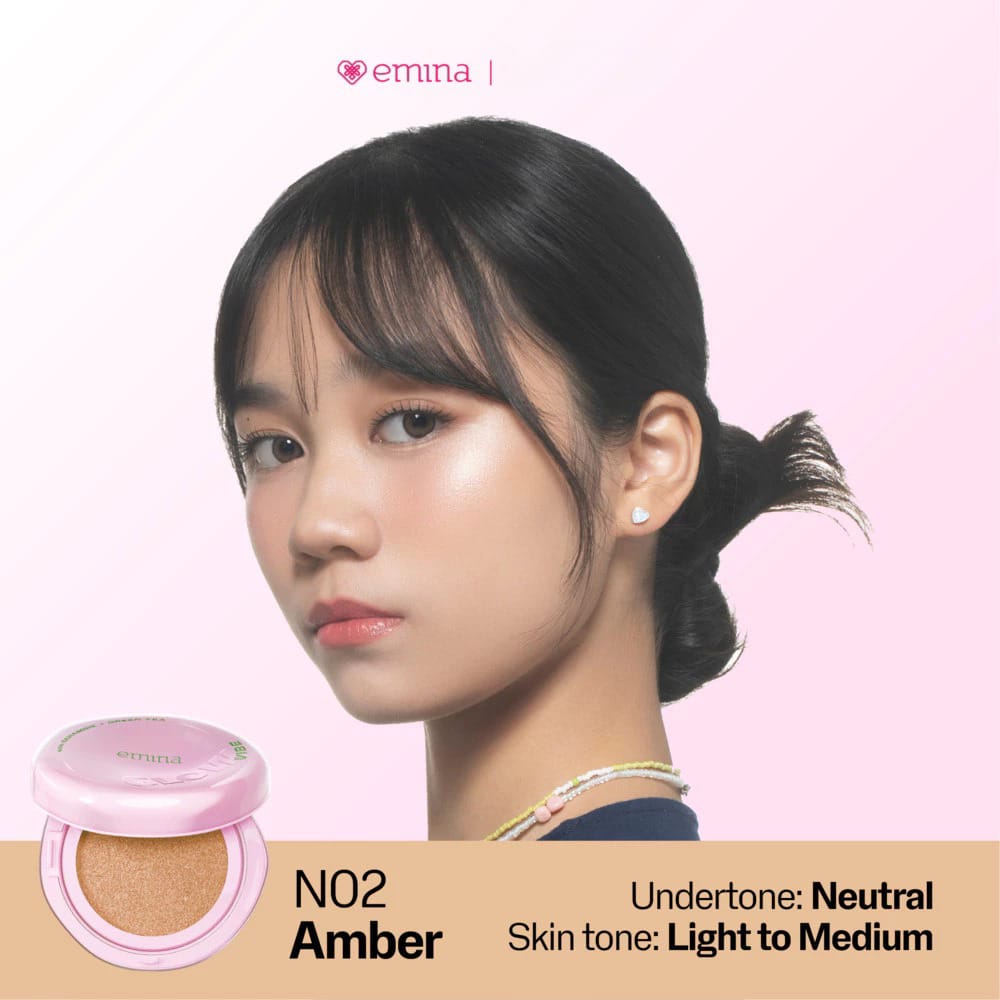 Emina Glow Vibe Cushion SPF50 PA++++ 13gr - N02 Amber