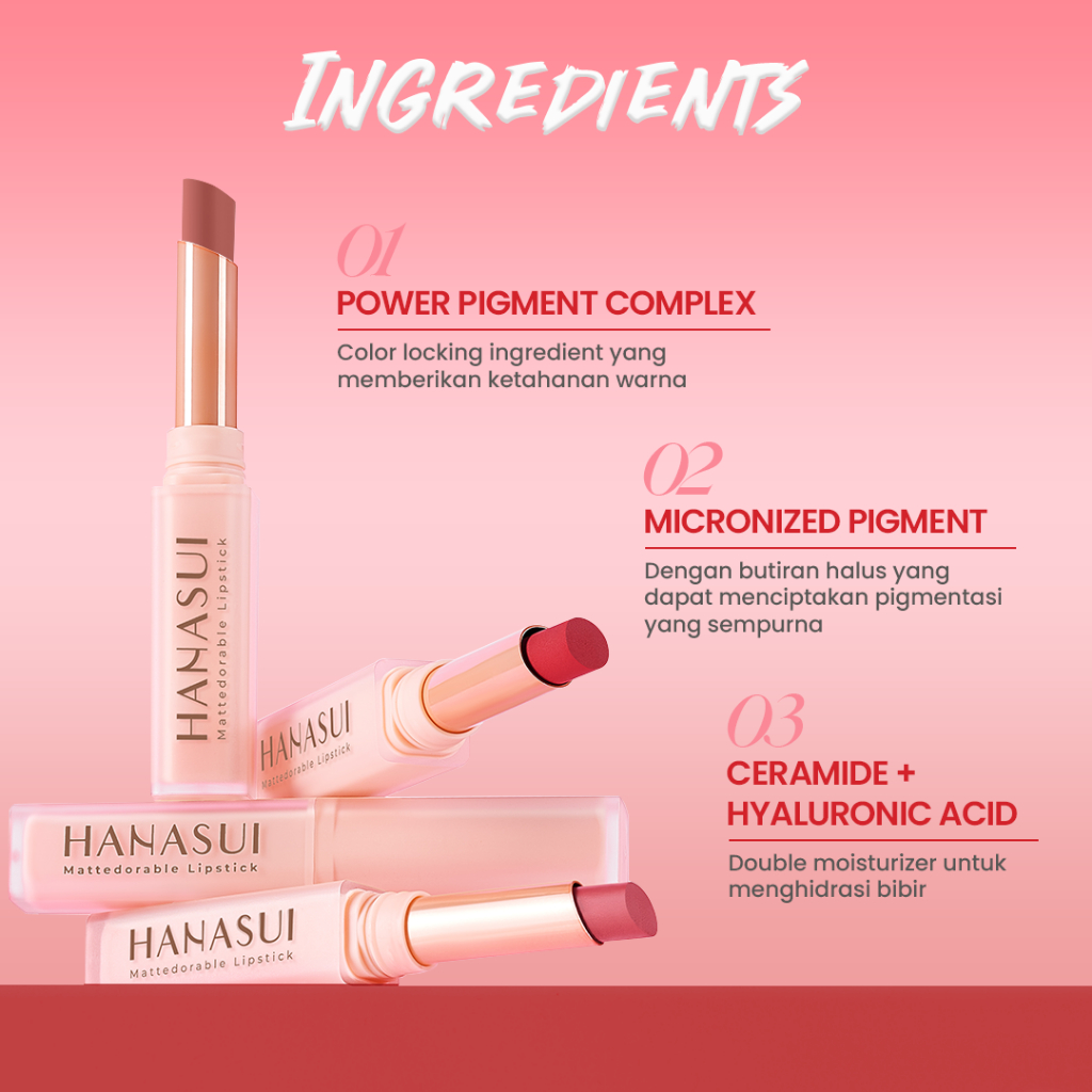 Hanasui Mattedorable Matte Lipstick 2gr - 103 Sway