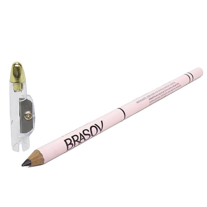 Brasov Eyebrow Pencil 2in1 - Brown (Pensil Alis)