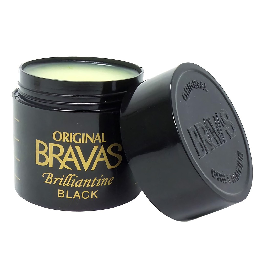 Bravas Pomade Brilliantine Minyak Rambut 80gr - Black Bravas Pomade Brilliantine Minyak Rambut 80gr - Black