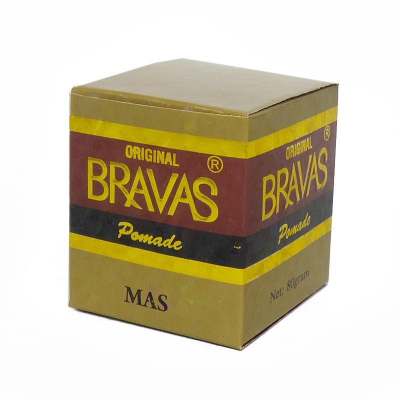 Bravas Pomade Brilliantine Minyak Rambut 80gr - Mas Bravas Pomade Brilliantine Minyak Rambut 80gr - Mas
