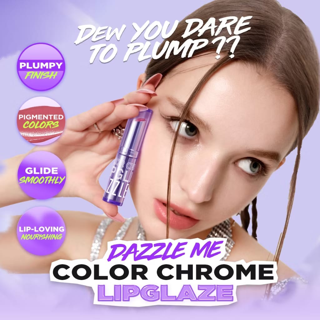Dazzle Me Color Chrome Lip Glaze 3gr - 05 Maple Hazle