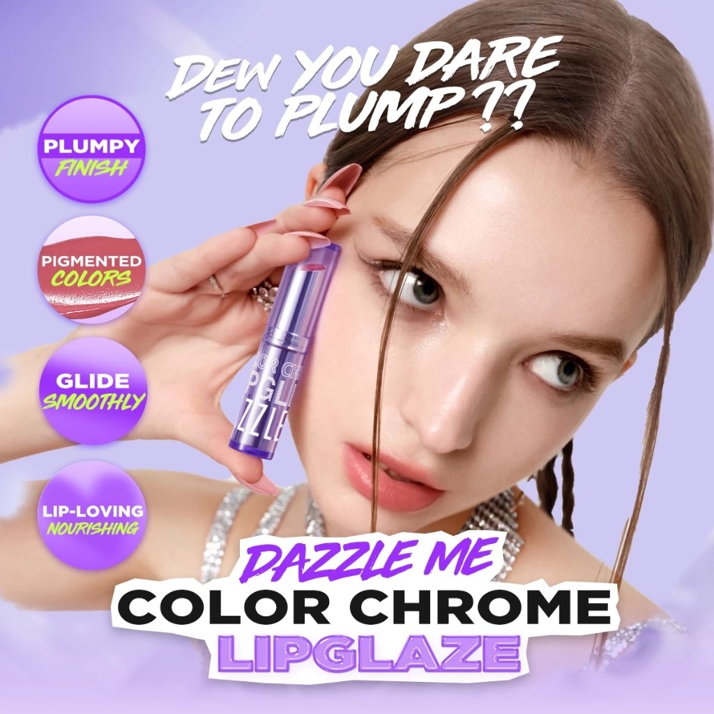 Dazzle Me Color Chrome Lip Glaze 3gr - 10 Smoke Auburn