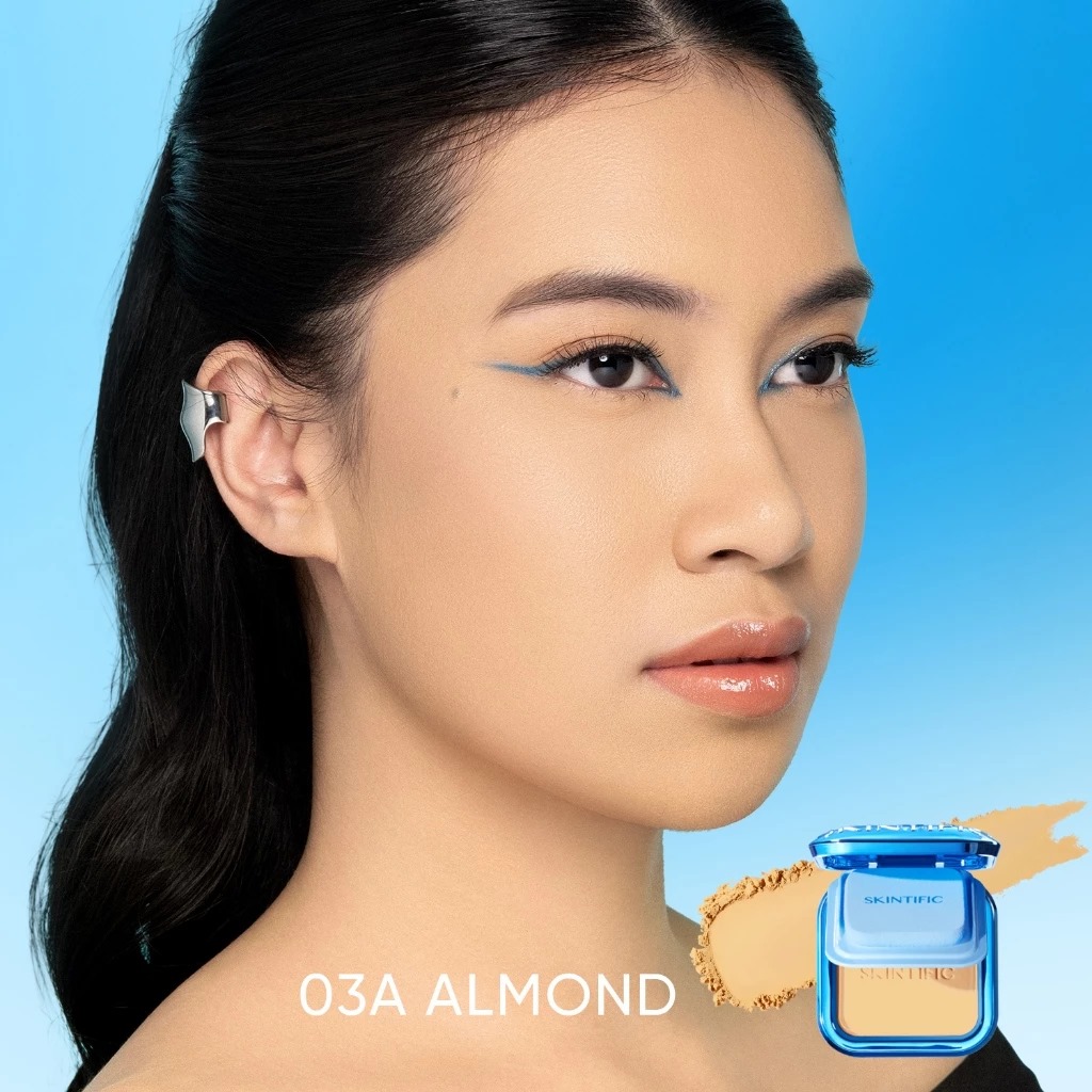Skintific Ultra Cover Powder Foundation 9gr - 03A Almond Skintific Ultra Cover Powder Foundation 9gr - 03A Almond