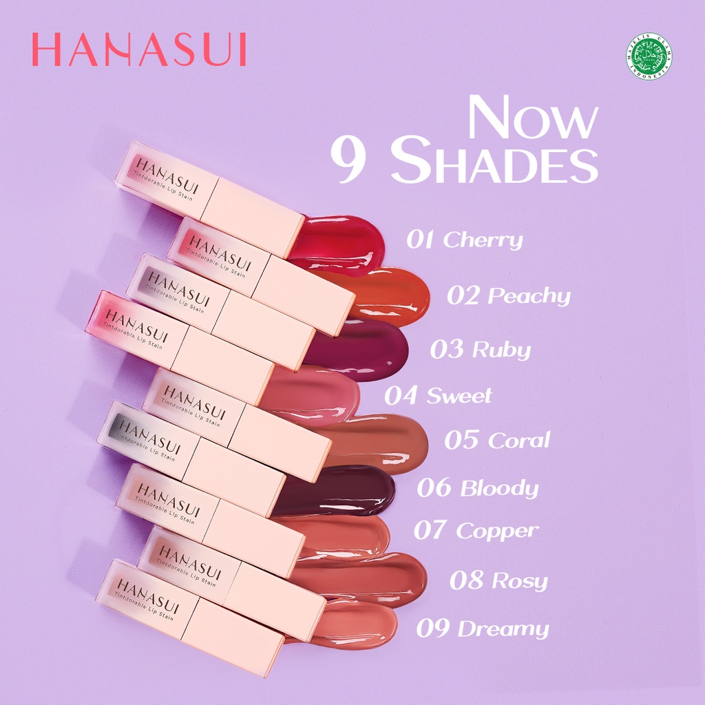 HANASUI Tintdorable Lip Stain - 08 Rosy (Lip Tint)