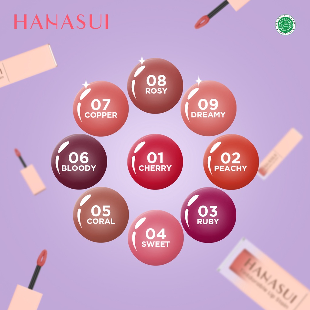 HANASUI Tintdorable Lip Stain - 08 Rosy (Lip Tint)