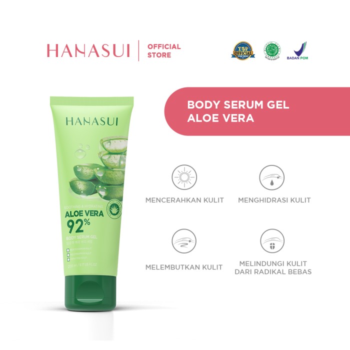 HANASUI Body Serum Gel 200ml - Aloe Vera 92% HANASUI Body Serum Gel 200ml - Aloe Vera 92%