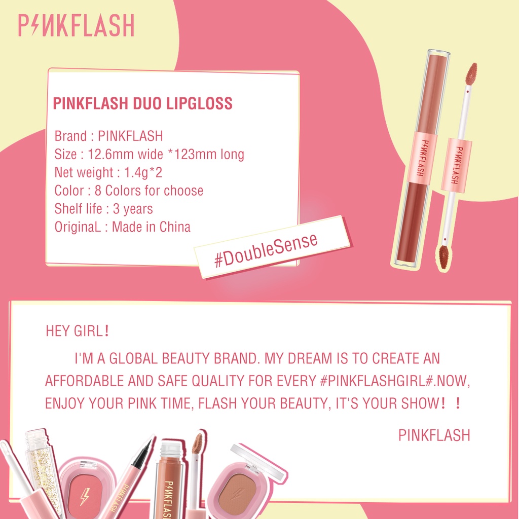 Pinkflash Duo Lipgloss PF-L13 - D02 Pinkflash Duo Lipgloss PF-L13 - D02