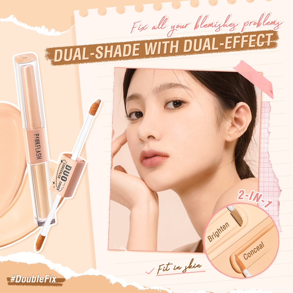 Pinkflash Duo Cover Concealer PF-F18 - 01