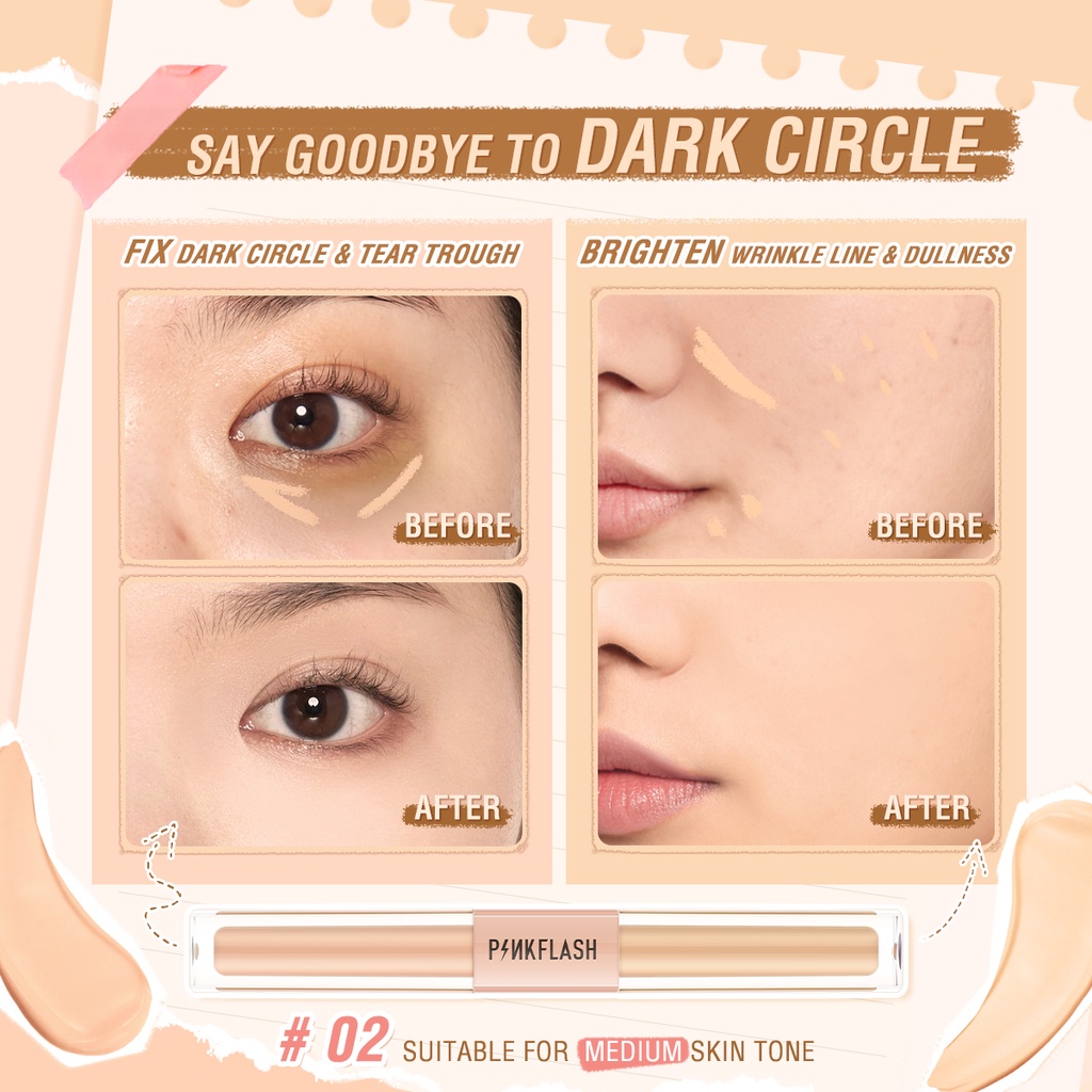 Pinkflash Duo Cover Concealer PF-F18 - 02
