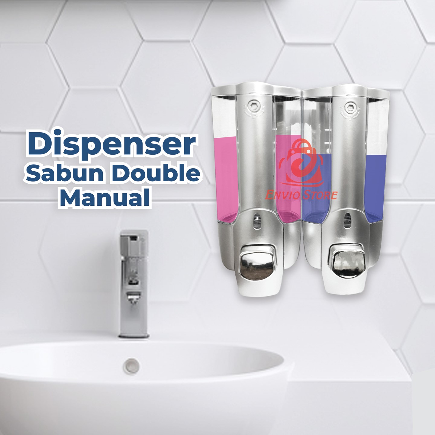 Dispenser Sabun Cair DOUBLE Tabung