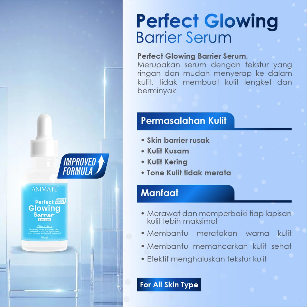 Paket Animate Glowing Barrier Series 5in1 (Biru)
