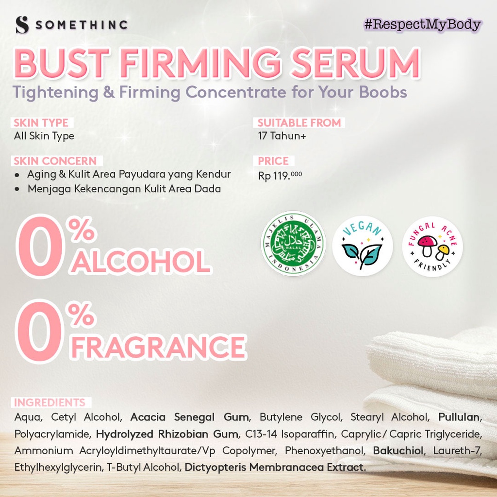 Somethinc BUST Firming Serum 50gr - Serum Pengencang