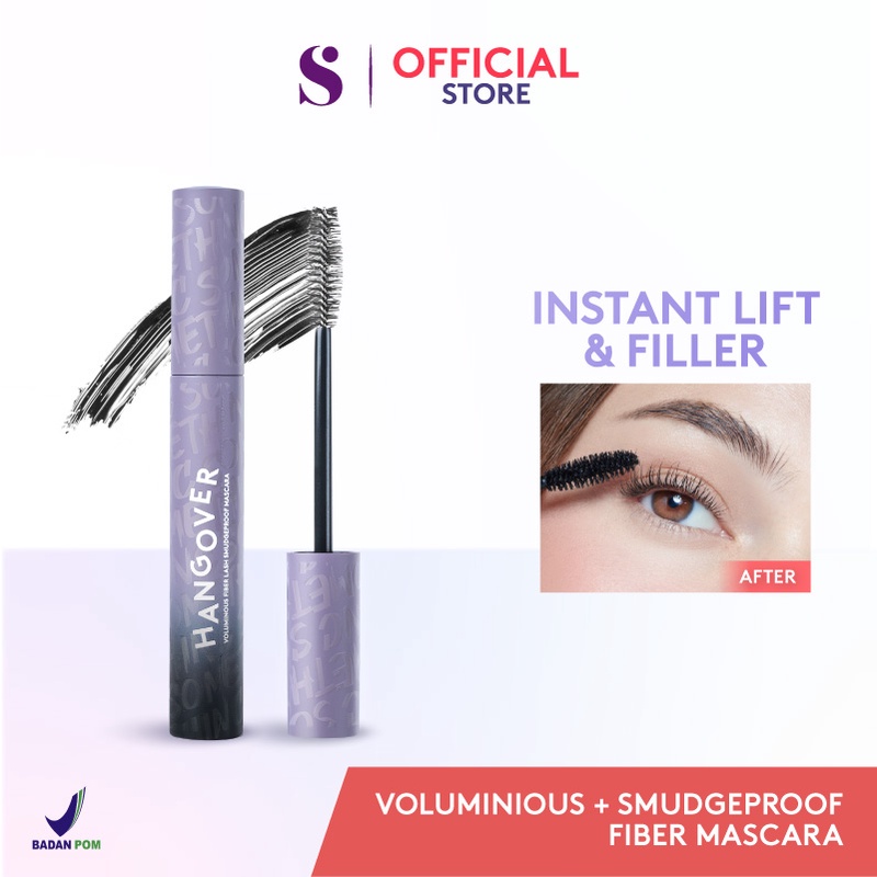 Somethinc HANGOVER Voluminous Fiber Lash Smudgeproof Mascara 7gr
