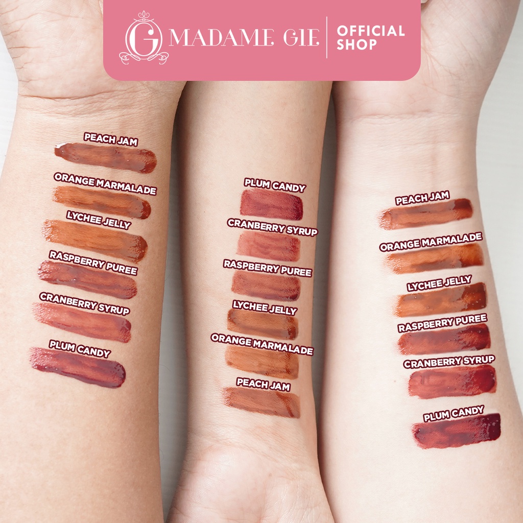 Madame Gie Jelly Much Gel Lip Tint - 01 Peach Jam Madame Gie Jelly Much Gel Lip Tint - 01 Peach Jam