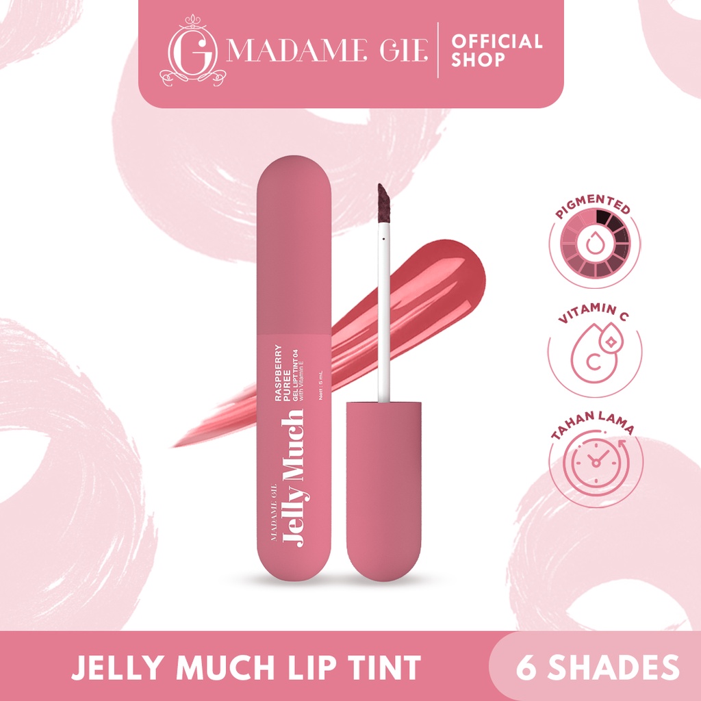 Madame Gie Jelly Much Gel Lip Tint - 04 Raspberry Pure