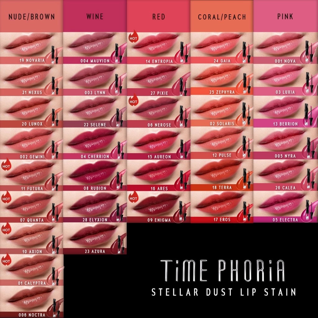 Time Phoria Stellar Dust Lip Stain 5ml - 14 Entropia