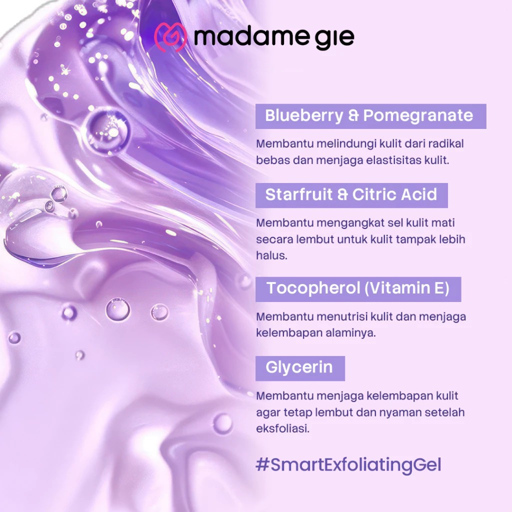 Madame Gie You Peel Me 100gr - 01 Skin Revitalizing & Radiance (Ungu)