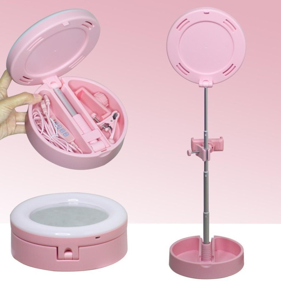 Ringlight Stand + Cermin Seri G3 (Beauty Desk Lamp)