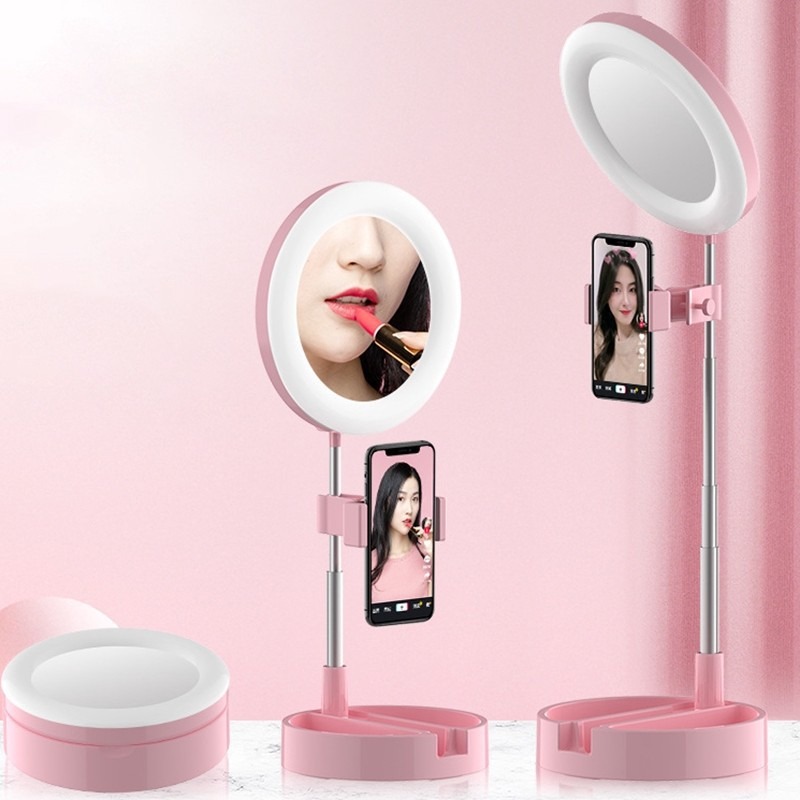 Ringlight Stand + Cermin Seri G3 (Beauty Desk Lamp)