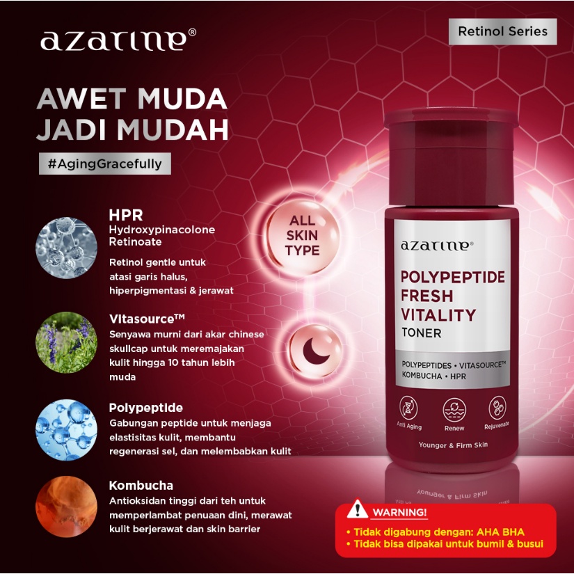 Azarine Polypeptide Fresh Vitality Toner 90ml