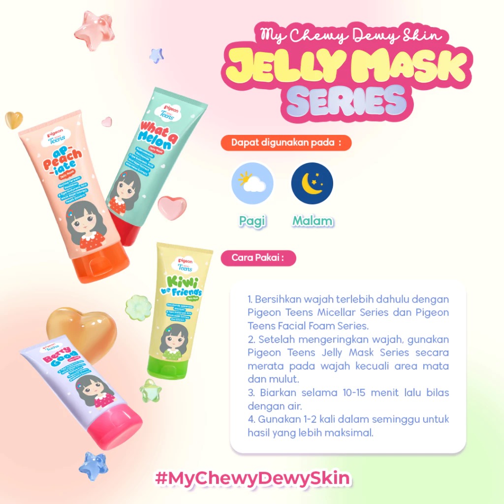 Pigeon Teens Jelly Mask 60ml - Kiwi be Friends Pigeon Teens Jelly Mask 60ml - Kiwi be Friends