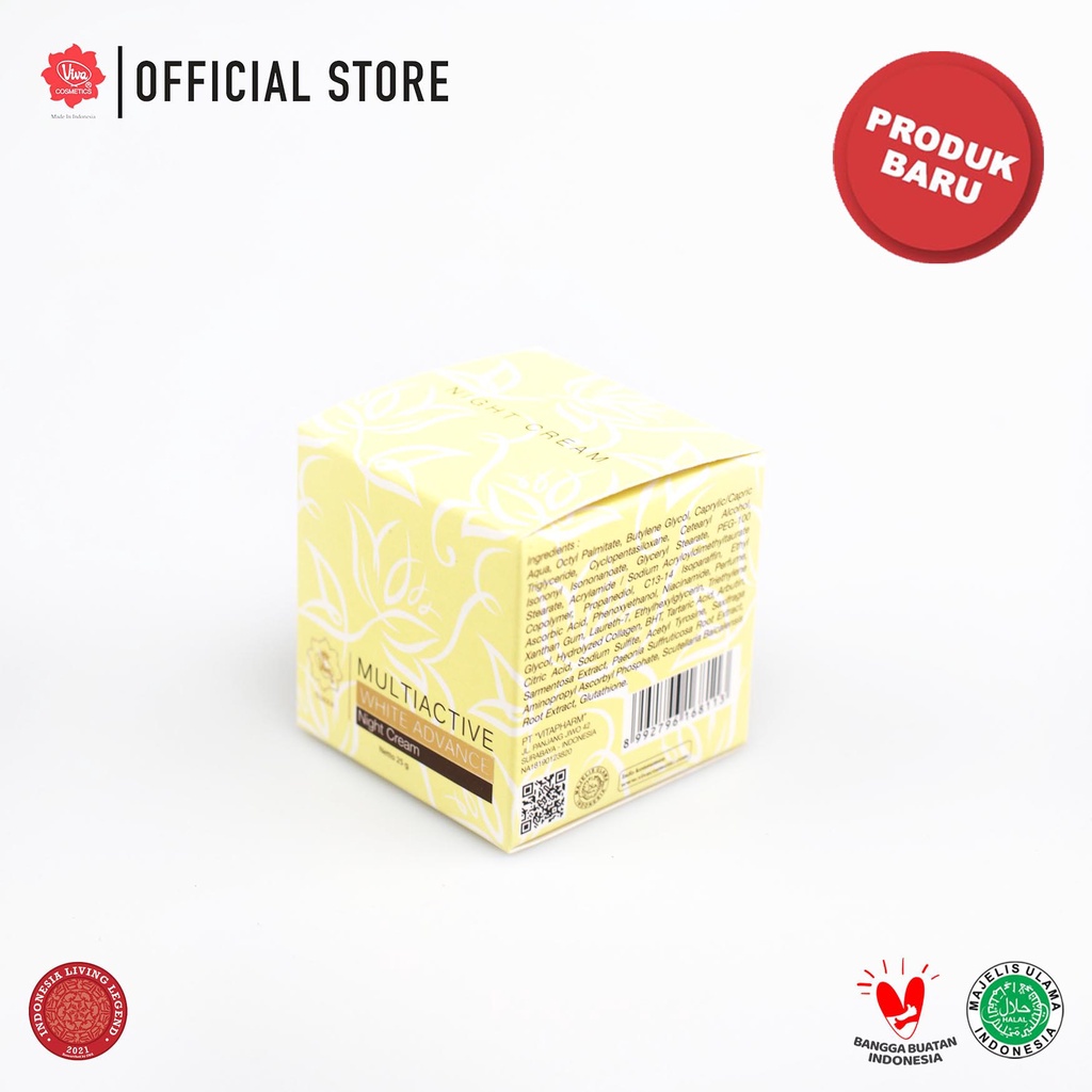 Viva Queen White Multiactive Advance Night Cream 25gr