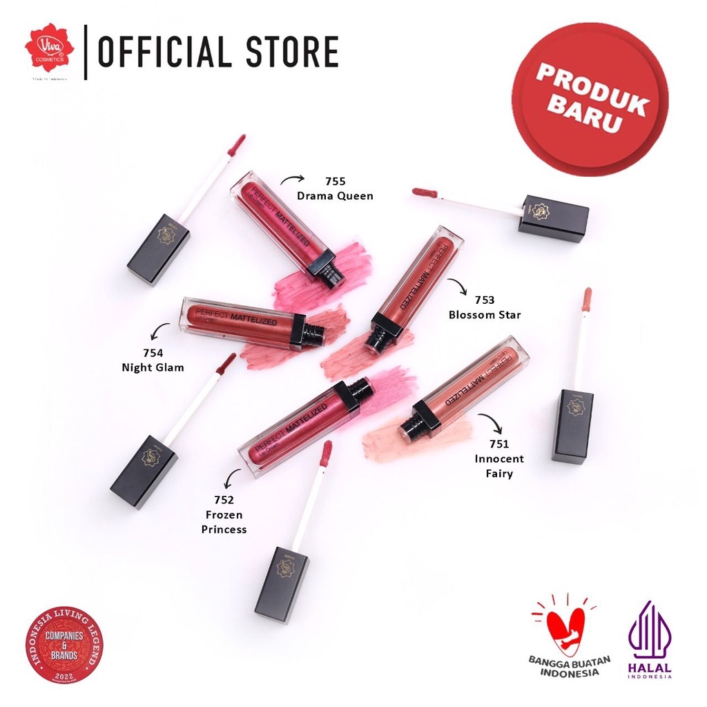 Viva Queen Perfect Mattelized Lip Cream 7g - 753 Blossom Star